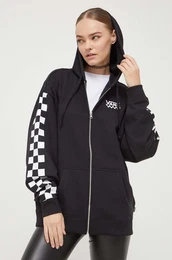 Pulover enska, rna barva, s kapuco