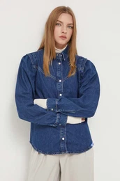Jeans srajca enska, mornarsko modra barva