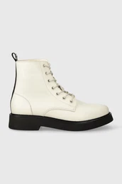Kone glenjae TJW LACE UP FLAT BOOT za ene, boja: bijela, ravni potplat, EN0EN02310