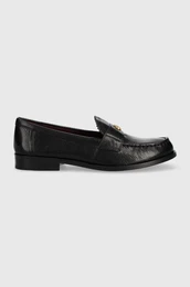 Usnjeni mokasini CLASSIC LOAFER enski, rna barva, 150907-006