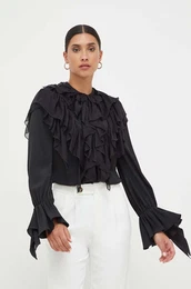 Srajca s primesjo svile rna barva