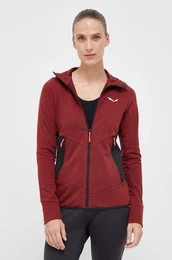portni pulover Lavaredo Hemp Hooded bordo barva, s kapuco