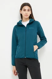 Outdoor jakna Windhain Hoody boja: tirkizna