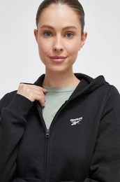 Pulover enska, rna barva, s kapuco
