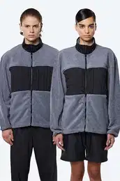 Jakna Fleece Jacket siva barva