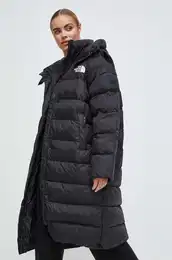 Jakna za ene, boja: crna, za zimu, oversize