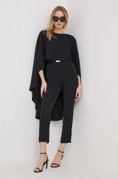 Kombinezon Lauren Ralph Lauren boja: crna, s okruglim izrezom, 253909384