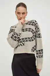 Pulover s primesjo volne 2ND Chain TT - Soft Jacquard enski, be barva 2241340440