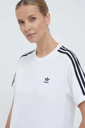 Kratka majica 3-Stripes Tee enska, bela barva, IR8051