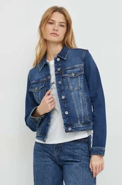 Jeans jakna enska, mornarsko modra barva
