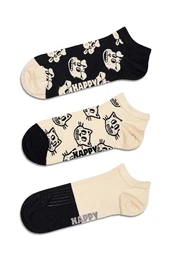 Nogavice Pets Low Socks 3-pack bež barva