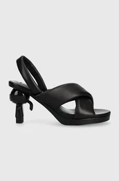 Kone sandale IKON HEEL boja: crna, KL39024