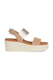 Sandali D XAND 2.2S enski, be barva, D45M1A 022BC C5QB5