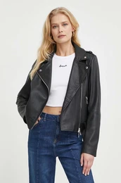 Usnjena biker jakna enska, rna barva