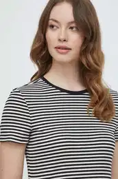 Kratka majica Lauren Ralph Lauren enski, rna barva