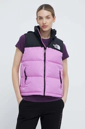 Brezrokavnik s puhom 1996 RETRO NUPTSE VEST enski, vijolina barva, NF0A3XEPQIX1