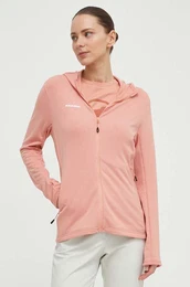 portni pulover Aconcagua Light ML roza barva, s kapuco