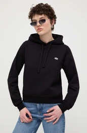 Bombaen pulover enska, rna barva, s kapuco