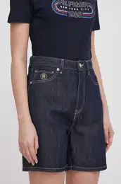 Jeans kratke hlae enski, mornarsko modra barva