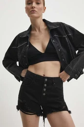 Jeans kratke hlae enski, rna barva