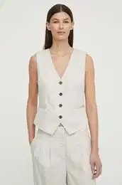 Telovnik PinBBBielle waistcoat siva barva, BBW4014