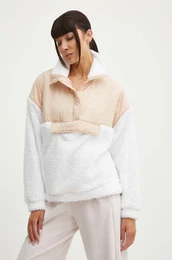 Flis pulover Waves Of Warmth bela barva, ERJPF03158