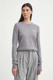 Pulover s primesjo volne 2ND Lance TT - Soft Wool Blen enski, siva barva, 2000340408