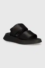 Natikae SLIDE DOUBLE STRAP SANDAL DC za ene, boja: crna, s platformom, YW0YW01355