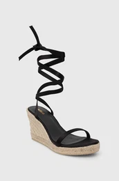Espadrile Willa za ene, boja: crna, klin peta, S100294.01