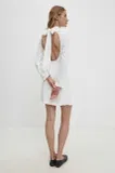 Bela Babydoll Bluza Obleke za dame image