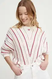 Pulover GINNY enski, be barva, PL702135