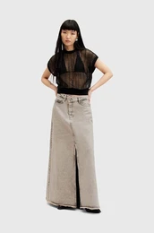 Pamuna traper suknja NOIR MAXI SKIRT boja: be, maxi, ravna, W045RA