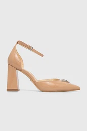 Usnjeni salonarji BARSYN bež barva, FLPBSY PAT08