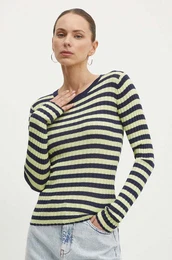 Pulover Rsum ArlieRS Knit Blouse enski, mornarsko modra barva, 20361115