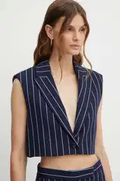 Telovnik MAX&Co. mornarsko modra barva, 2416151022200