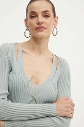 Pulover enski, zelena barva, W4YR37 Z3G32