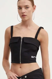 Top iz jeansa rna barva, 245J1602