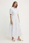 Krem Short sleeves Srajčne Obleke za dame image