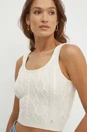 Top s primesjo volne ISABELLE be barva, W4YR21 Z37L1