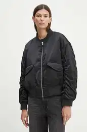 Bomber jakna enski, rna barva, A7262