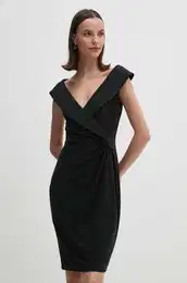 Obleka Lauren Ralph Lauren rna barva