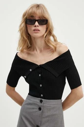 Jopica 6L2RJ1570000 RJ1570 KNIT CARDIGAN enska, rna barva, 6L2RJ1570000