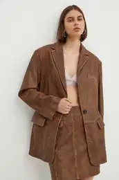 Usnjen suknji rjava barva, 50516757