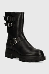 Usnjeni glenarji Chunky Biker enski, rna barva, D756589PGKA2131013