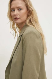 Jakna z lanom zelena barva