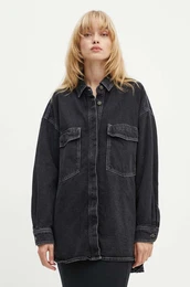 Jeans srajca enska, rna barva, YOP06CH24