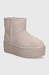 izme za snijeg od bruene koe Classic Mini Platform boja: ljubiasta, 1134991-PSK