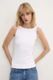 Top Jersey Tank Top enski, bela barva, 502259400