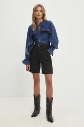 Jeans kratke hlae enski, rna barva