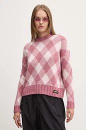 Pulover enski, roza barva, W6110574A-2YX
